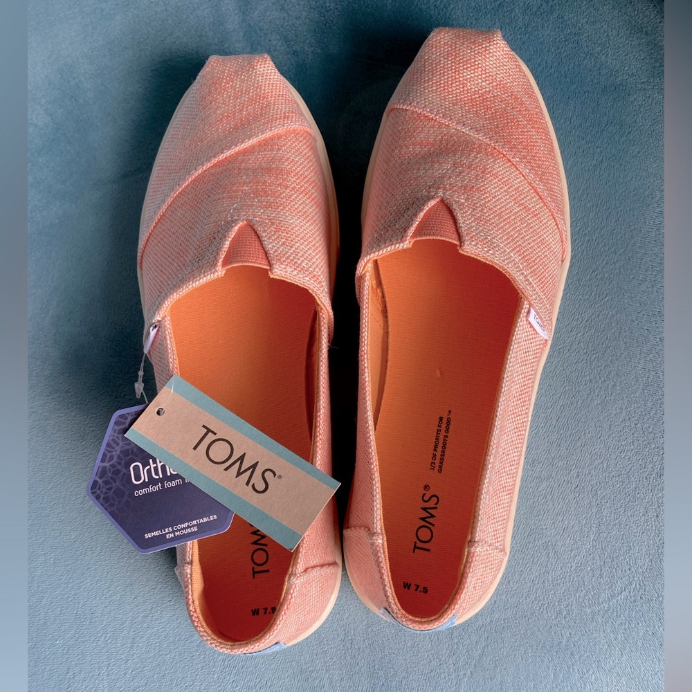 TOMS Alpargata Cupsole  NWT
Apricot Melange-  Get ready for spring + summer!
